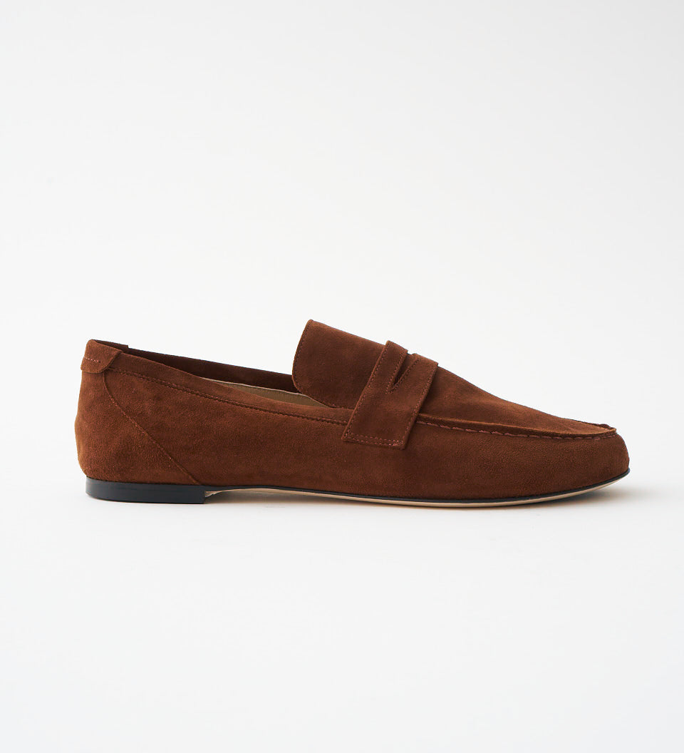 Jamie Haller - The Penny Loafer in Chocolate Suede