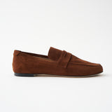 Jamie Haller - The Penny Loafer in Chocolate Suede