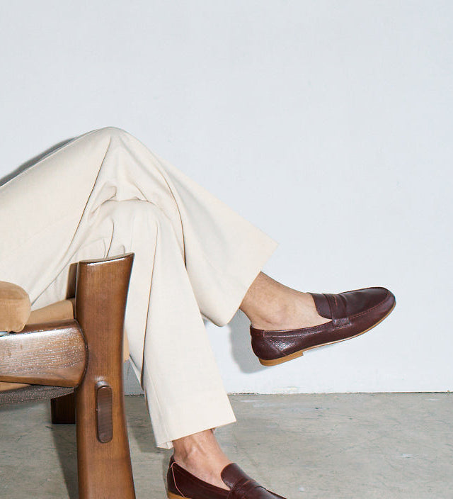 Jamie Haller - The Men's Penny Loafer in Oxblood