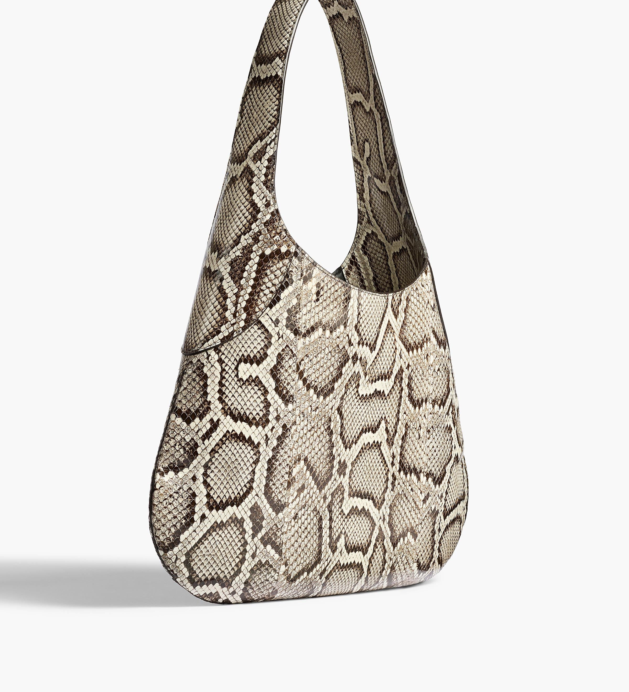 Khaite - Large Joan Hobo in Natural Python