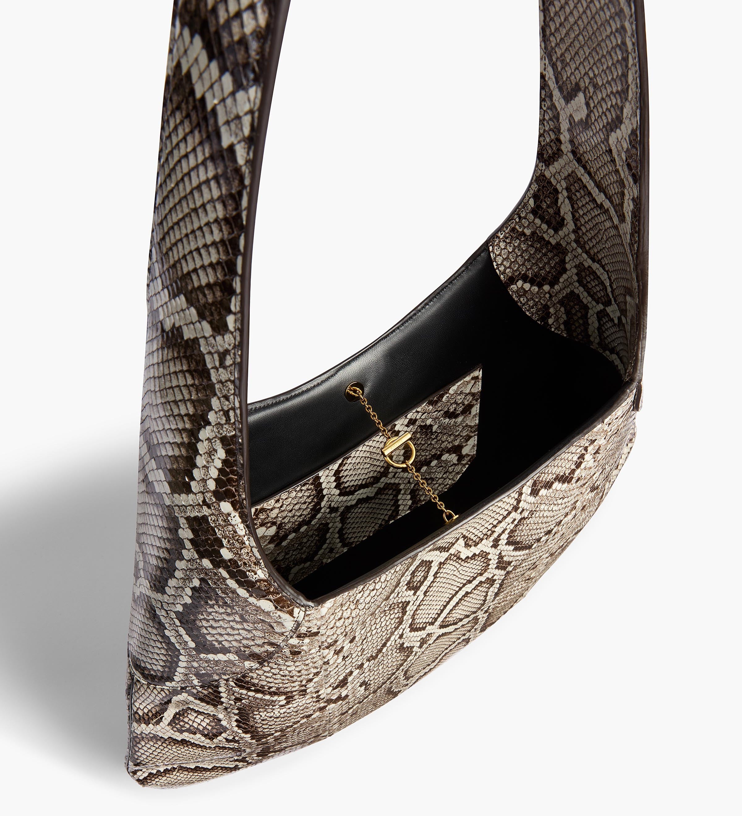 Khaite - Large Joan Hobo in Natural Python