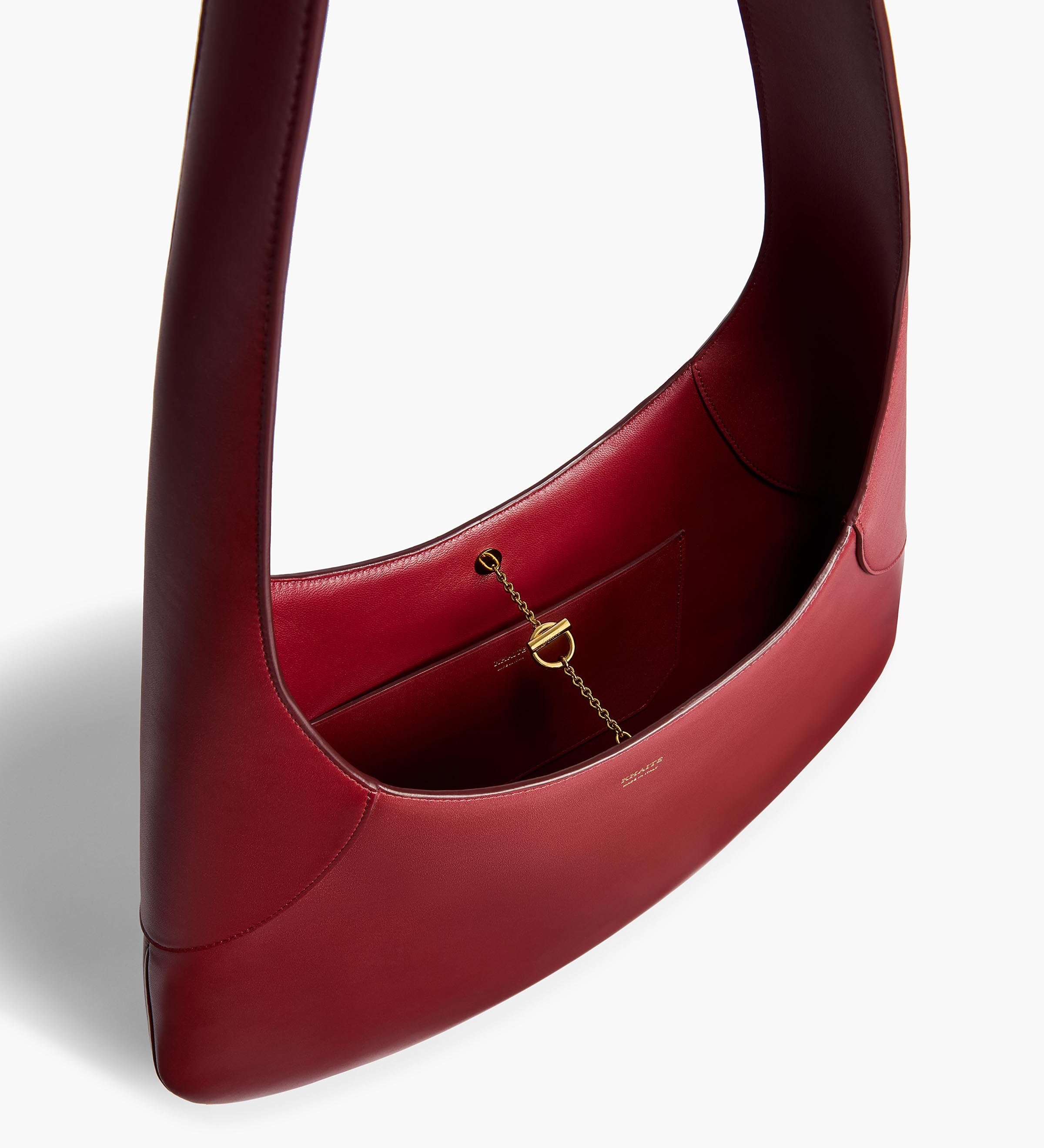 Khaite - Large Joan Hobo in Oxblood Leather
