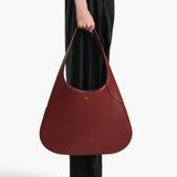 Khaite - Large Joan Hobo in Oxblood Leather