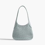 Khaite - Small Joan Hobo in Frost Ostrich