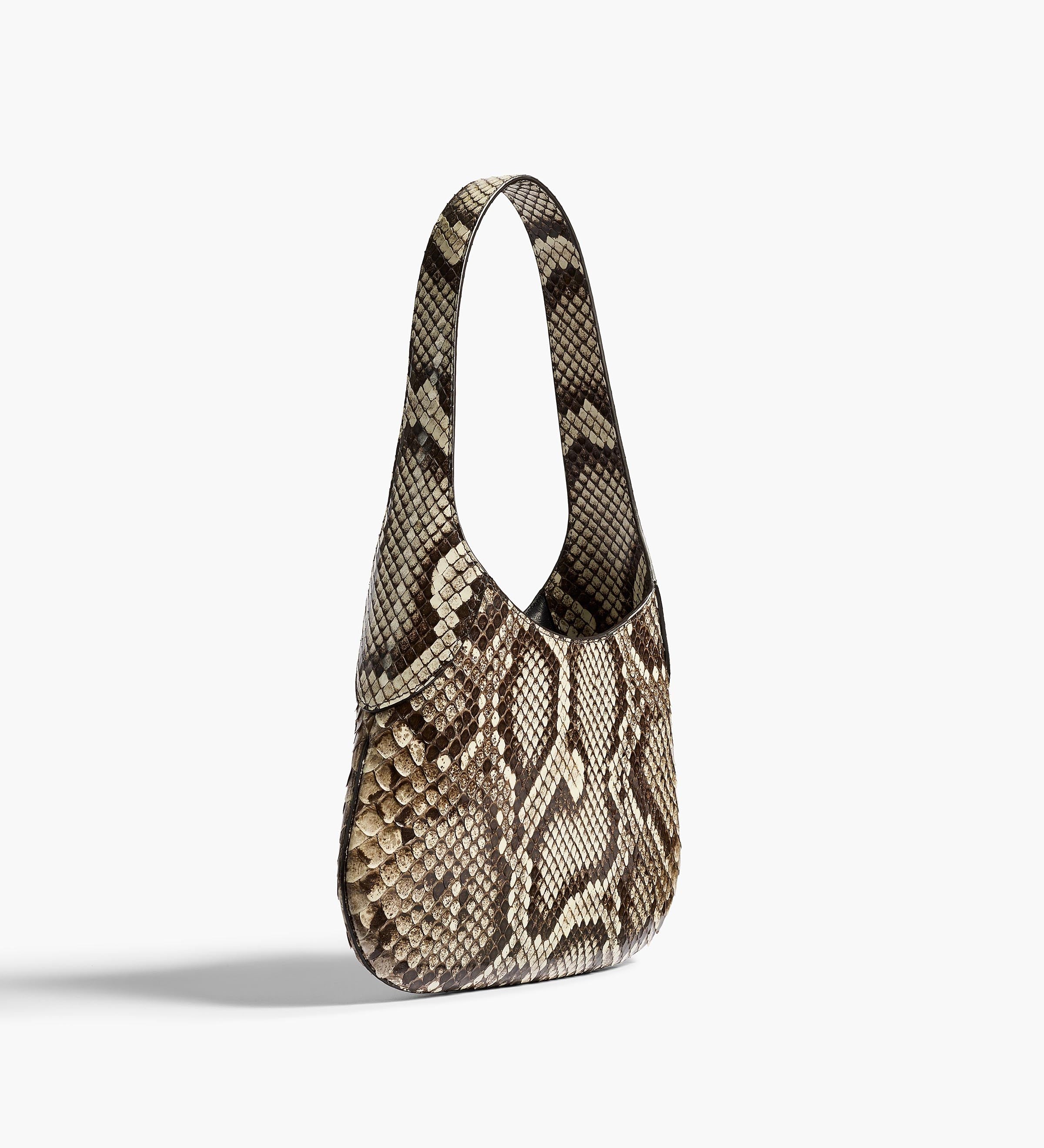 Khaite - Small Joan Hobo in Natural Python