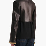 Khaite - Jodie Jacket in Black Leather with Shearling