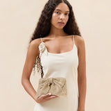 Loeffler Randall - Jolene Gold Diamanté Bow Clutch