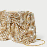 Loeffler Randall - Jolene Gold Diamanté Bow Clutch