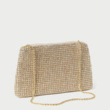 Loeffler Randall - Jolene Gold Diamanté Bow Clutch