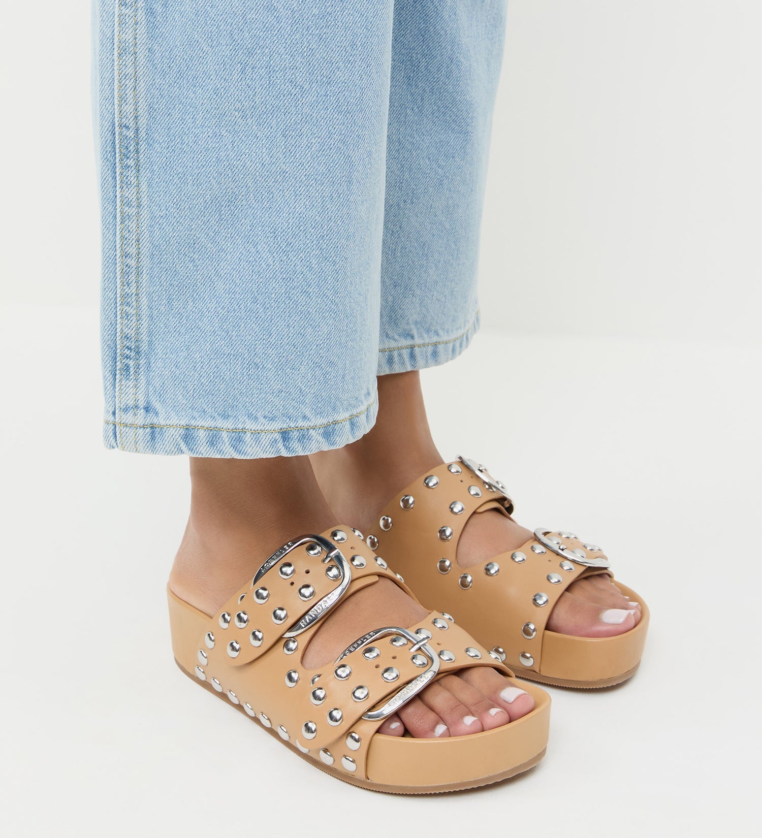 Loeffler Randall - Joni Khaki Studded Sandal