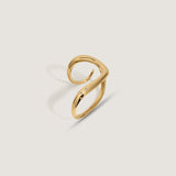 Kinn - J Ring Diamond Gold