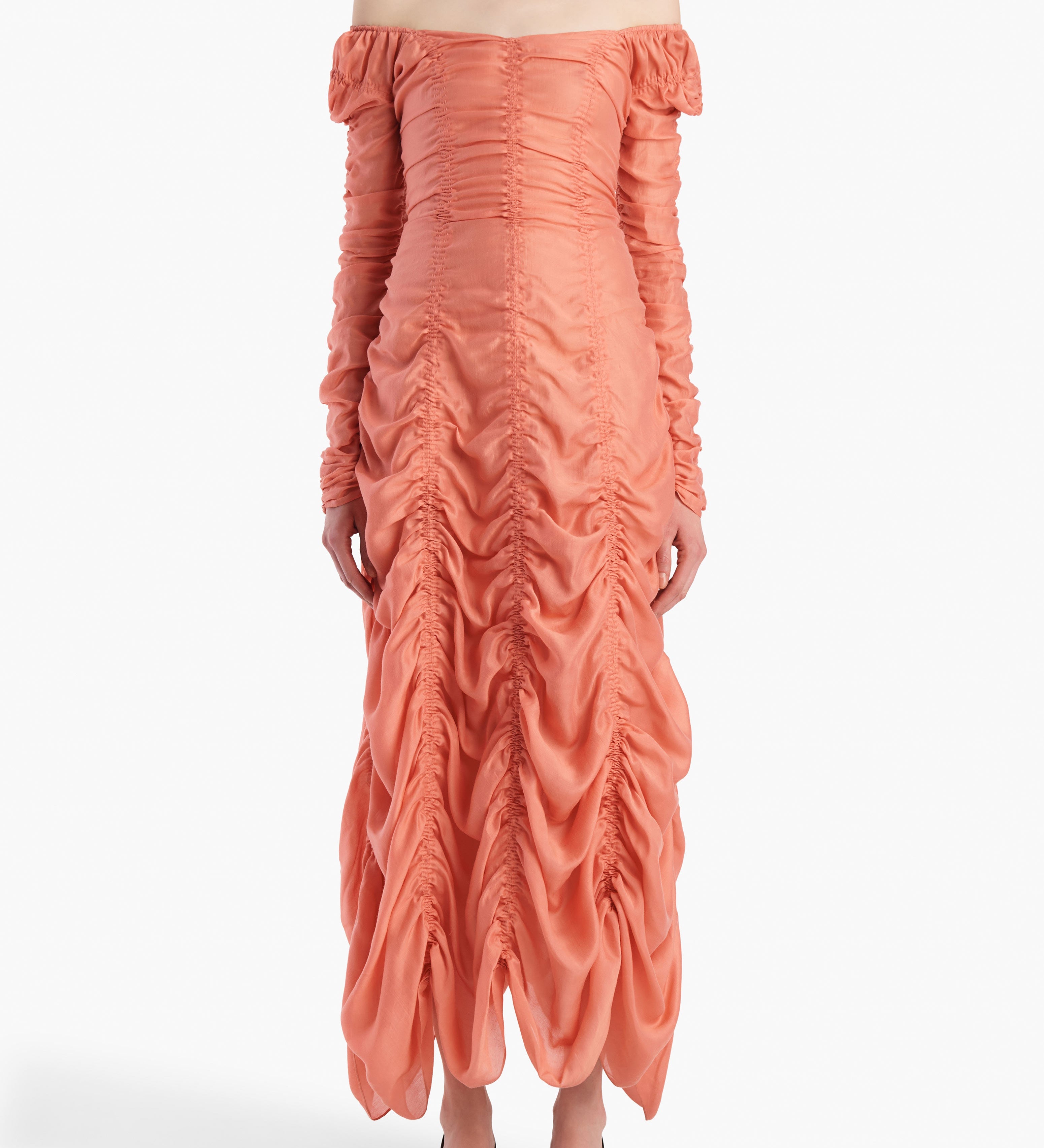 Khaite - Judith Dress in Coral