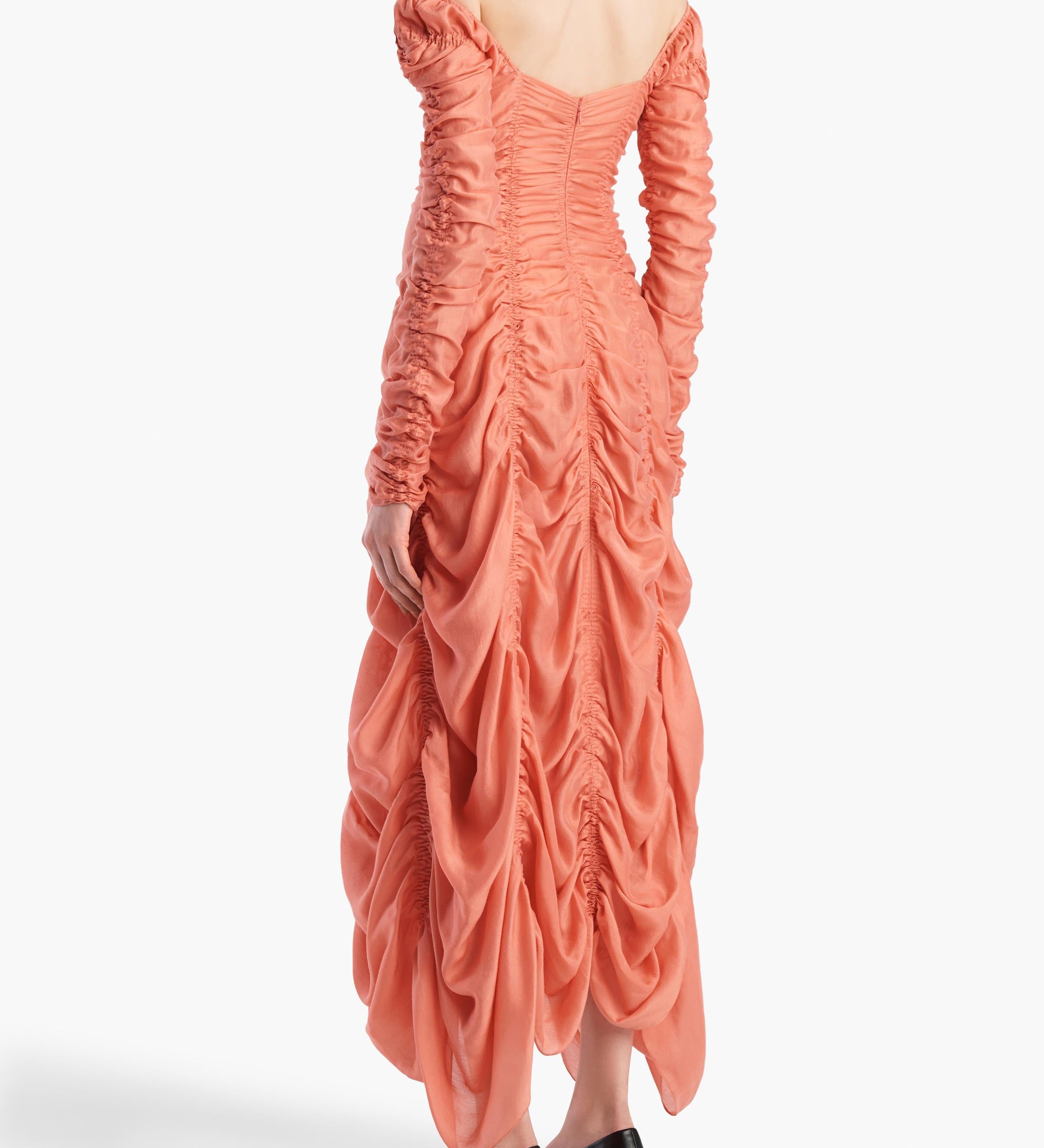 Khaite - Judith Dress in Coral
