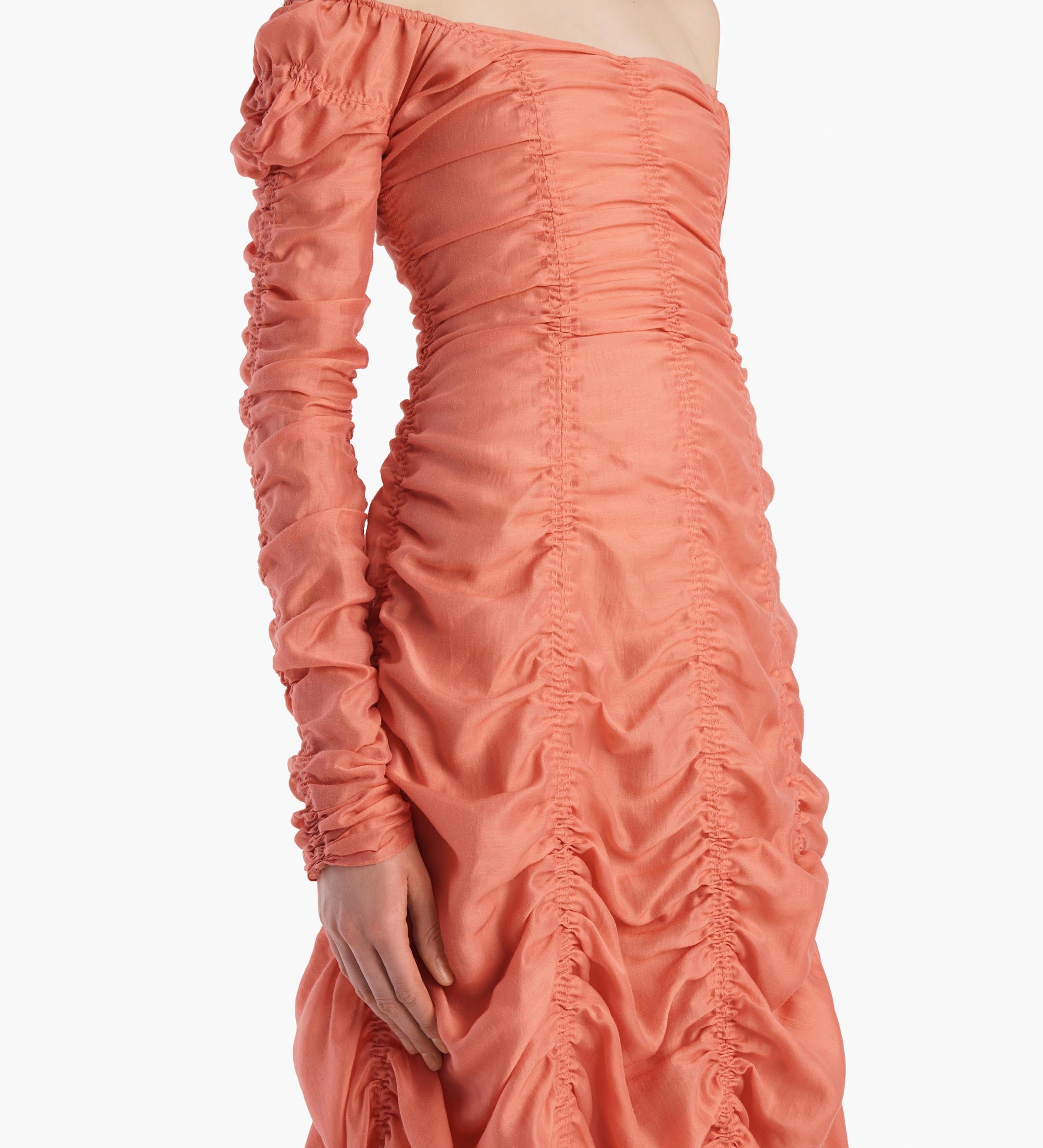 Khaite - Judith Dress in Coral