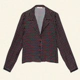 DÔEN - JULIANA TOP -- CARDINALE FOULARD