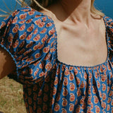 DÔEN - JULIE DRESS -- MAZARINE SUNRISE PAISLEY