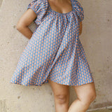 DÔEN - JULIE DRESS -- MAZARINE SUNRISE PAISLEY