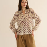 DÔEN - JULIENNE TOP -- PROVENCAL PAISLEY