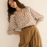 DÔEN - JULIENNE TOP -- PROVENCAL PAISLEY