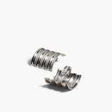 Khaite - Small Julius Panel Earrings in Silver