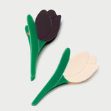 Loeffler Randall - Juniper Maroon/Butter Tulip Clip Set