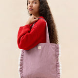 Loeffler Randall - Justine Maroon Ruffle Tote
