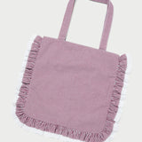 Loeffler Randall - Justine Maroon Ruffle Tote