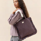 Loeffler Randall - Justine Navy Ruffle Tote