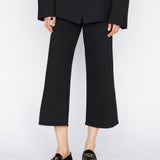 FRAME - The Jetset Wide Crop -- Sheen Noir