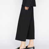 FRAME - The Jetset Wide Crop -- Sheen Noir