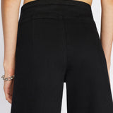 FRAME - The Jetset Wide Crop -- Sheen Noir