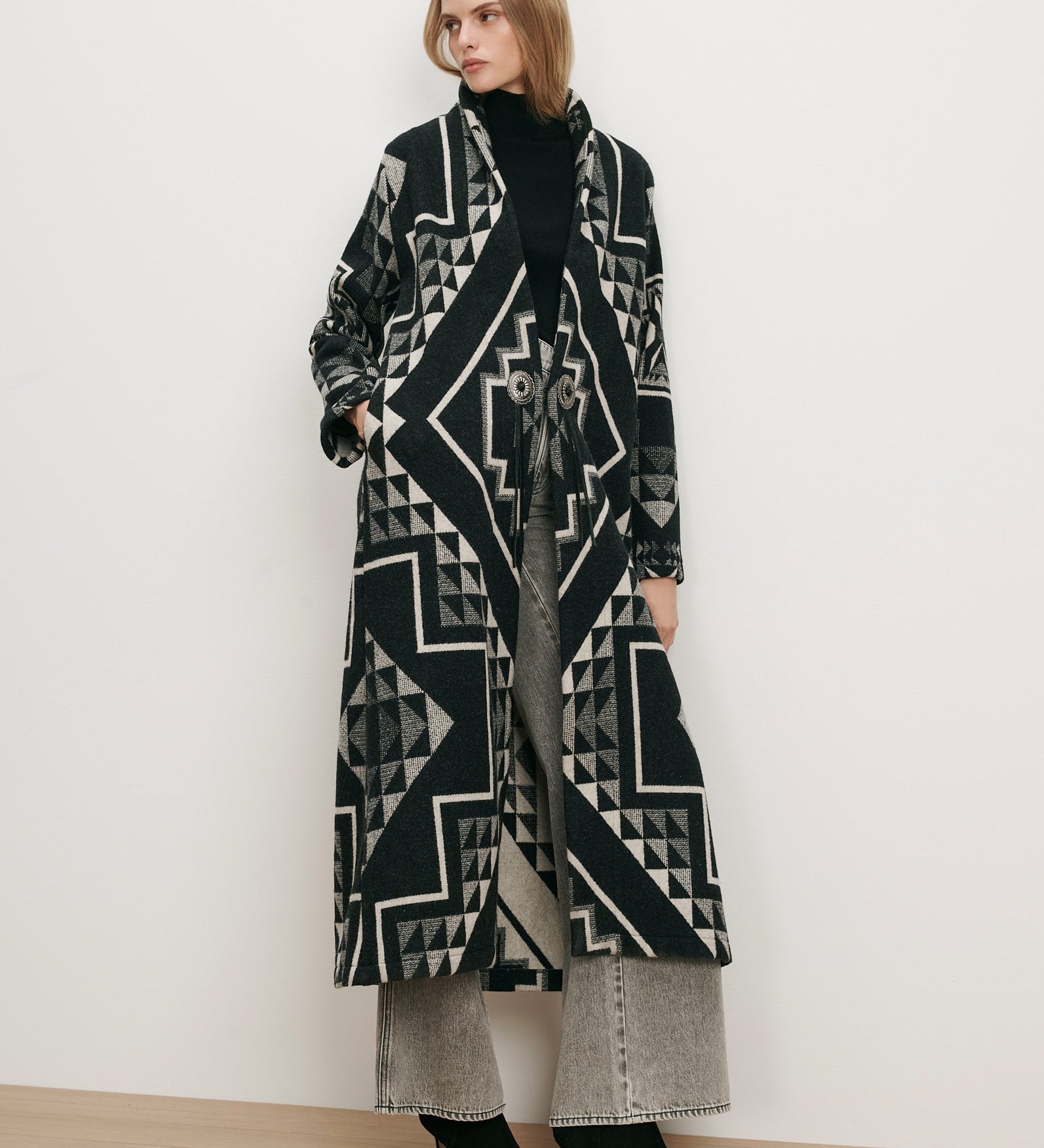 Veronica Beard - Long Wool Bolero Coat