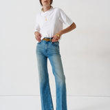 Jamie Haller - The Petite Crease Jean in Worn Indigo