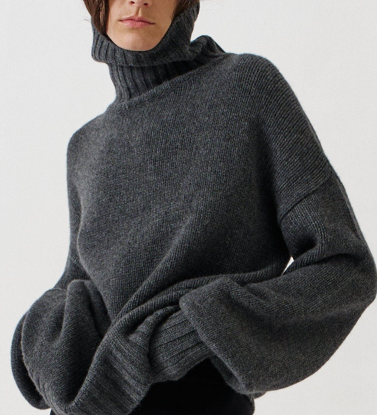 Jamie Haller - The Balloon Sleeve Sweater in Flannel