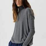 Jamie Haller - The Draped Turtleneck in Charcoal