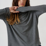 Jamie Haller - The Draped Turtleneck in Charcoal
