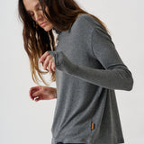 Jamie Haller - The Draped Turtleneck in Charcoal