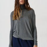 Jamie Haller - The Draped Turtleneck in Charcoal