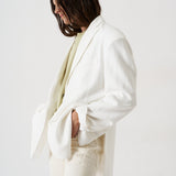 Jamie Haller - The Linen Oversized Blazer in White