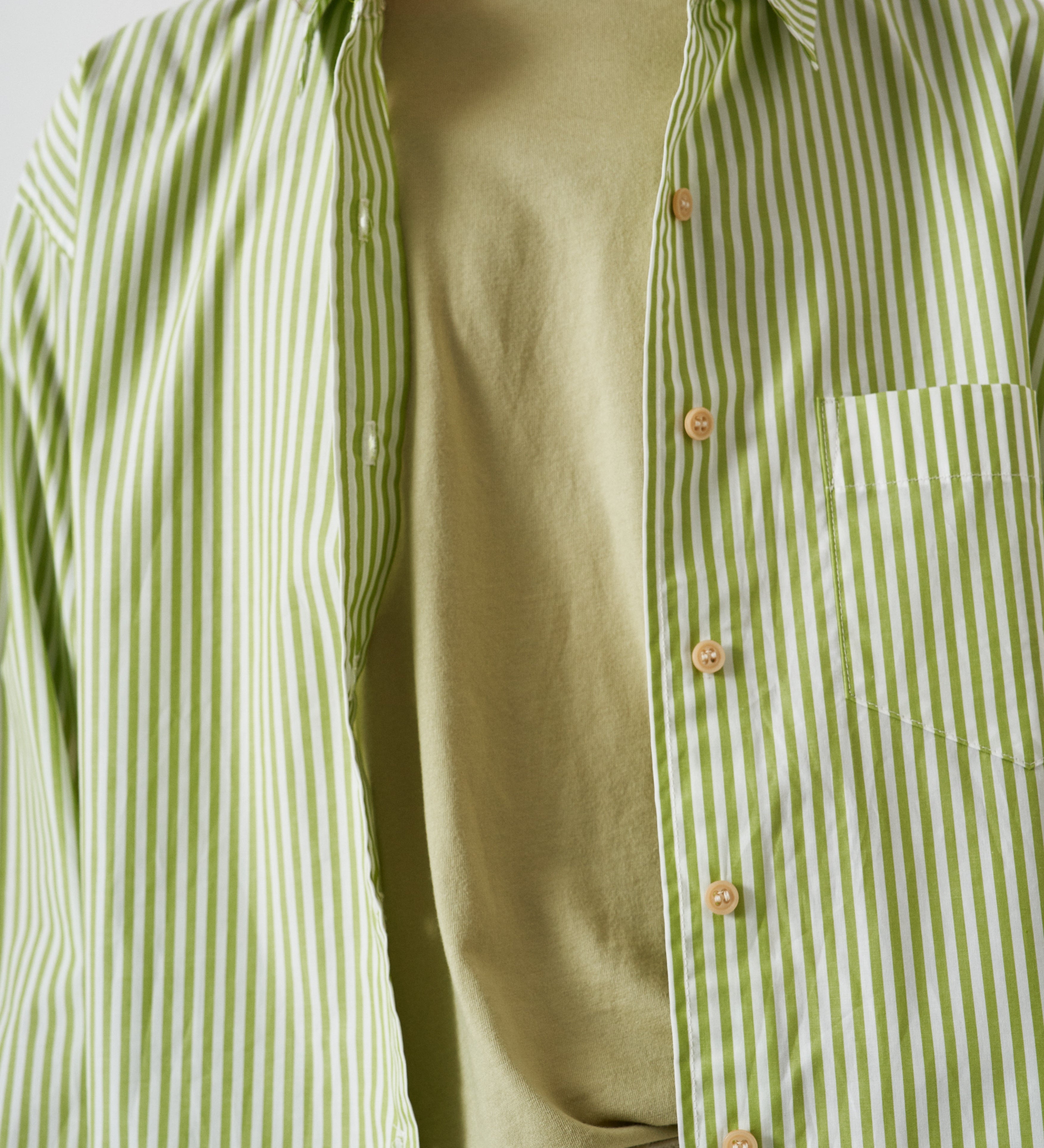 Jamie Haller - The Weekend Shirt in Lime Stripe