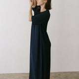 Jamie Haller - The Goddess Dress in Blue Lame