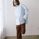 Jamie Haller - The Tuck Shirt in Baby Blue