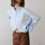 Jamie Haller - The Tuck Shirt in Baby Blue