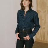 Jamie Haller - The Dolly Western Shirt in Rich Indigo
