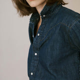Jamie Haller - The Dolly Western Shirt in Rich Indigo