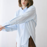 Jamie Haller - The Tuck Shirt in Baby Blue