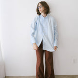 Jamie Haller - The Tuck Shirt in Baby Blue