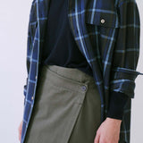 Jamie Haller - The Big Shirt Flannel in Blues