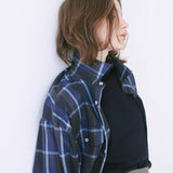 Jamie Haller - The Big Shirt Flannel in Blues