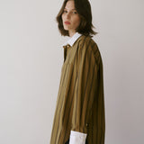 Jamie Haller - The Crosby Shirt in Goldenrod Stripe